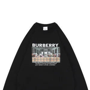 BBry “The Last Supper” Graphic Crewneck Sweatshirt Black