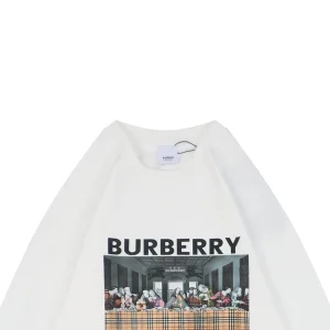 BBry “The Last Supper” Graphic Crewneck Sweatshirt White