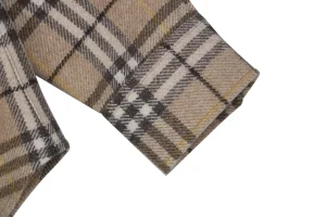 BBry Wool Check Two-Pocket Shirt Cuff