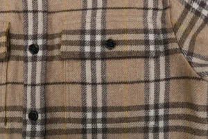 BBry Wool Check Two-Pocket Shirt Button