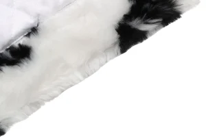 Balenciaga Allover Logo Faux Fur Jacket White