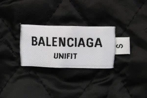 Balenciaga Allover Logo Faux Fur Jacket Brand label