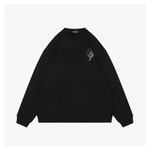 Balenciaga Double B Graffiti Print Crewneck Sweatshirt Front view
