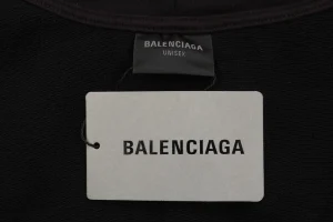 Balenciaga Heart Logo Silicone Printed Hoodie Brand label