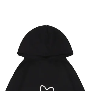 Balenciaga Heart Logo Silicone Printed Hoodie