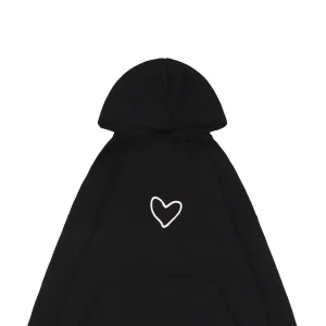 Balenciaga Heart Logo Silicone Printed Hoodie