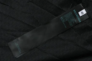 Balenciaga Oversized Circular Panel High-Neck Jacket Wash label