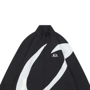 Balenciaga Oversized Circular Panel High-Neck Jacket