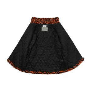 Balenciaga Tiger Stripe Teddy Fleece Zip-Up Jacket Lining