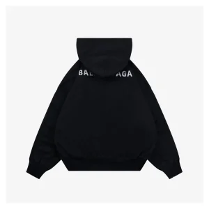 Blcg Panelled Hooded Padded Jacket Back view