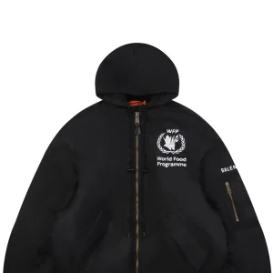 Blcg World Food Programme Logo Hooded Padded Jacket6.jpeg