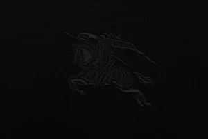 Burberry Equestrian Knight Embroidered Air Cotton Zip Jacket Brand =