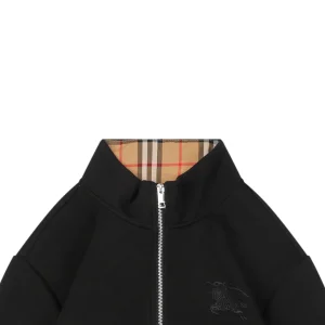 Burberry Equestrian Knight Embroidered Air Cotton Zip Jacket