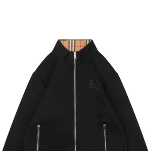 Burberry Equestrian Knight Embroidered Air Cotton Zip Jacket