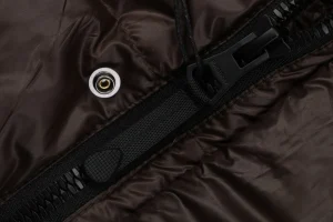 Burberry Matte Hooded Down with Arm Patch Jacket #2505 Brown