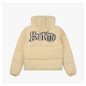 Burberry Script Logo Check Reversible Down Jacket Back view