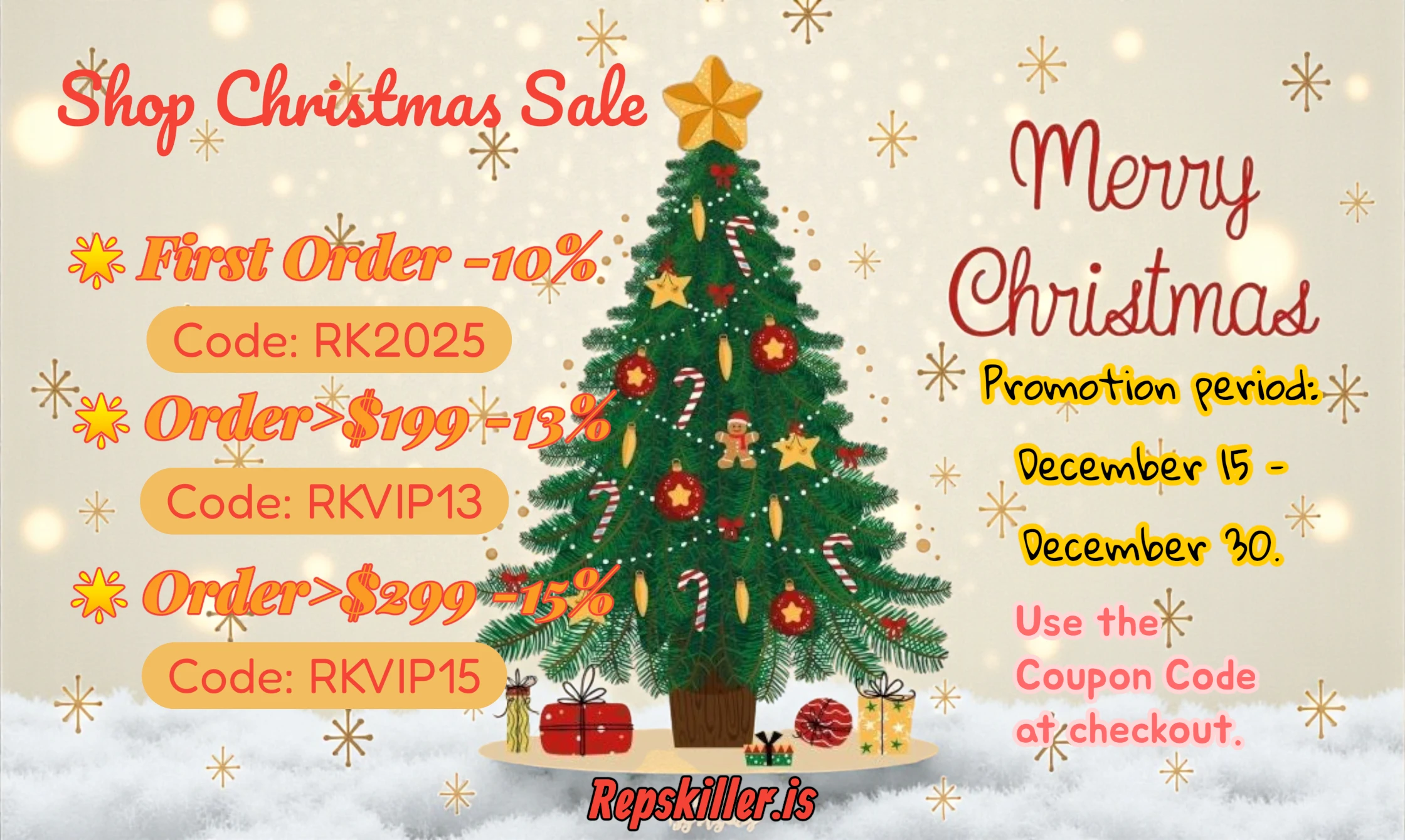 Repskiller.is Christmas Sales