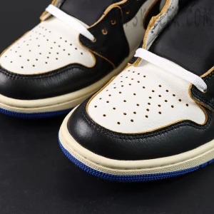 Close-up of the toe box – Fragment x Union LA x Air Jordan 1 Retro High OG