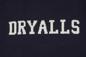 Human Made Dog Graphic Jacquard Crewneck Knit Sweater Navy Back Print