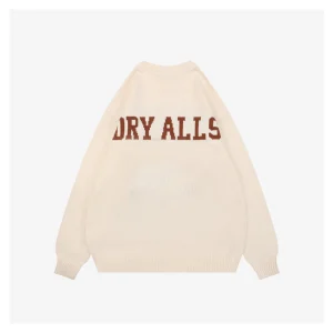 Human Made Dog Graphic Jacquard Crewneck Knit Sweater White