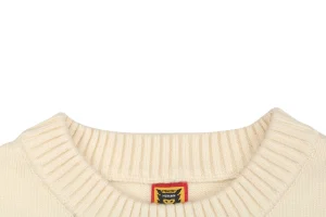 Human Made Heart HM Letter Knit Sweater White Collar