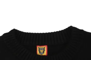 Human Made Heart HM Letter Knit Sweater Black Collar