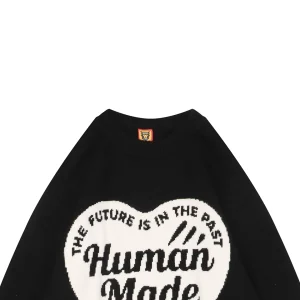 Human Made Heart HM Letter Knit Sweater Black
