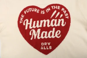Human Made Heart HM Letter Knit Sweater White Print