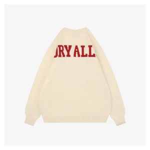 Human Made Heart HM Letter Knit Sweater White Back view