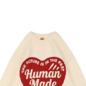 Human Made Heart HM Letter Knit Sweater White