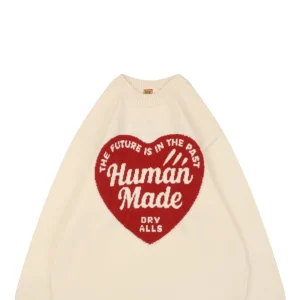 Human Made Heart HM Letter Knit Sweater White