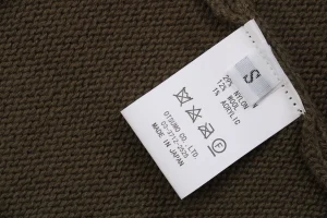 Human Made Polar Bear Intarsia Crewneck Sweater Brown Wash label