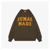 Human Made Polar Bear Intarsia Crewneck Sweater (Brown/Navy)