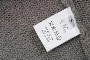 Human Made Tiger Graphic Jacquard Knit Sweater Grey Wash label