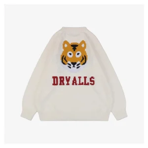 Human Made Tiger Graphic Jacquard Knit Sweater White Back view