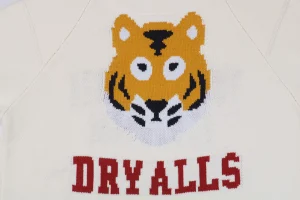 Human Made Tiger Graphic Jacquard Knit Sweater White Back Print