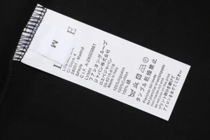 L Anagram Embroidered Cotton Sweatshirt Black Wash label