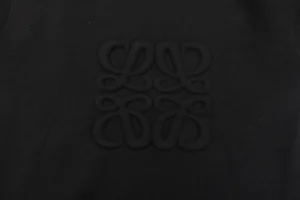 L Back Embossed Anagram Wool Hoodie Jacket Back Brand