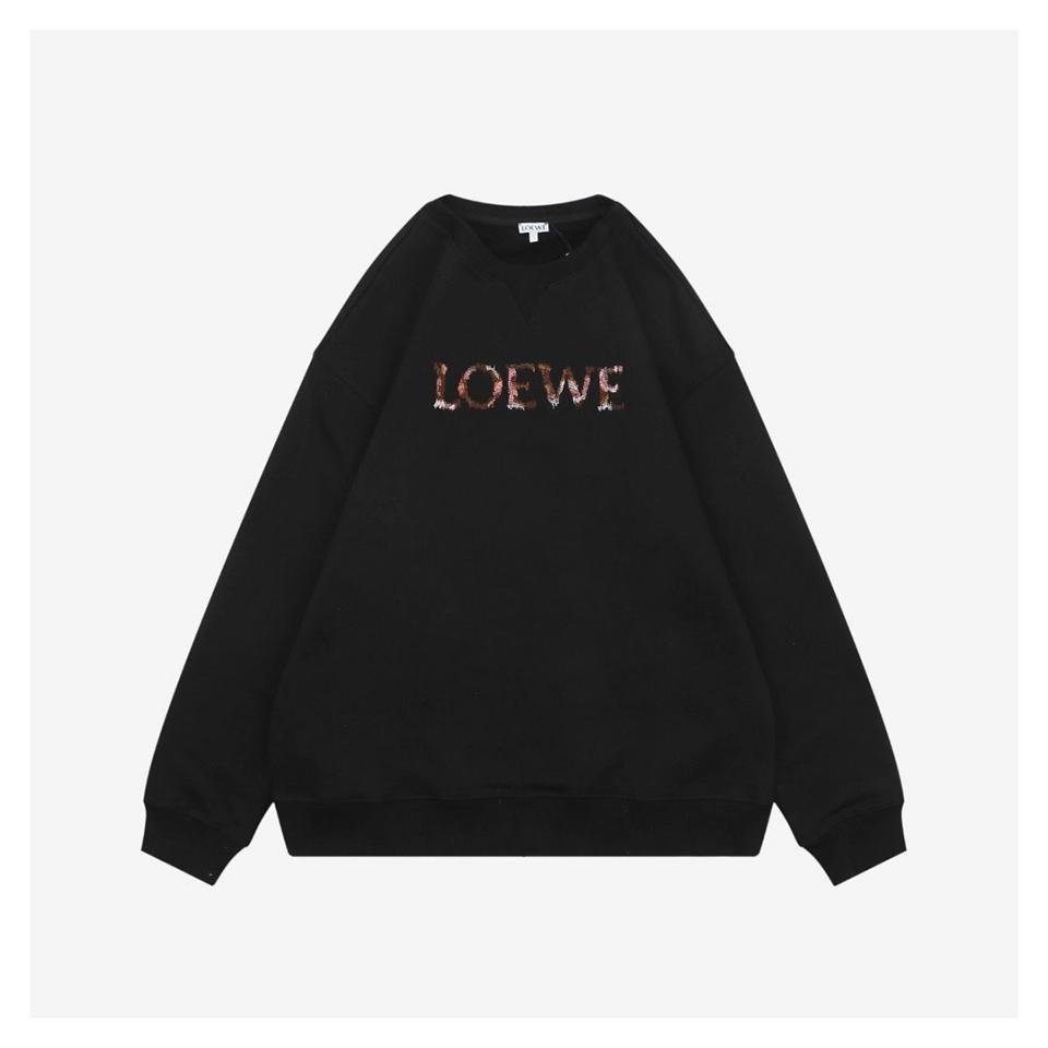 L Gradient Embroidered Logo Crewneck Sweatshirt Front view