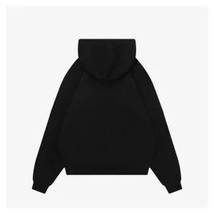 L ON Logo Patch Pocket Hoodie Black Back view