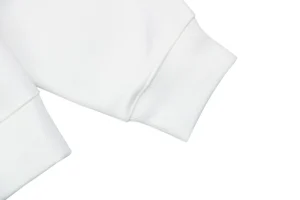 L ON Logo Patch Pocket Hoodie White Cuff