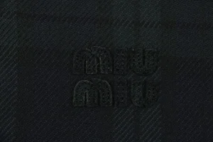 MM Dark Green Plaid Quilted Padded Jacket Brand