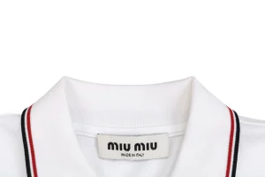 MM Embroidered Logo Polo Shirt Collar
