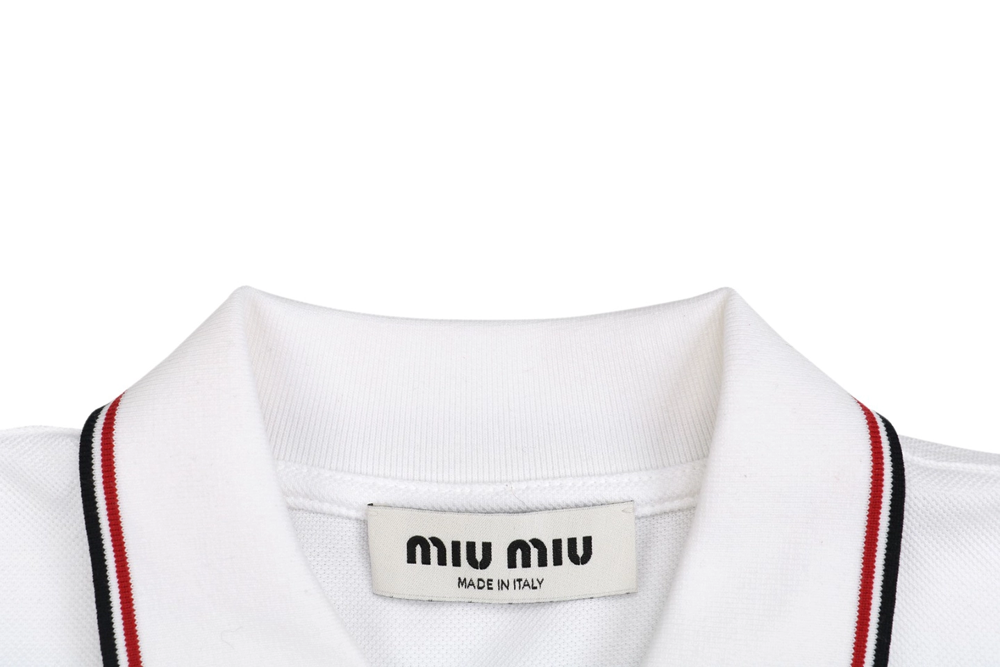 MM Embroidered Logo Polo Shirt Collar