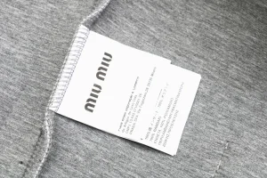 MM Letter Patch Air Cotton Hoodie Jacket Wash label