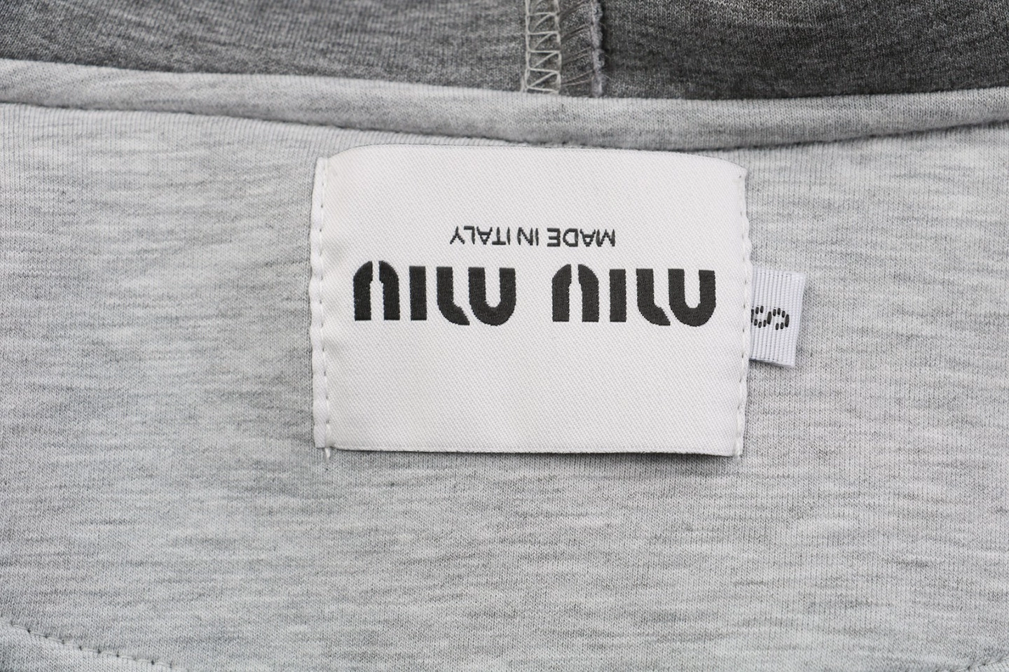 MM Letter Patch Air Cotton Hoodie Jacket Brand label