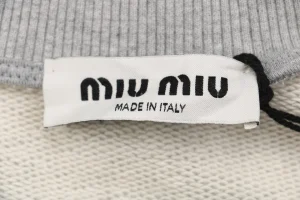 MM Logo-Embroidered Stand Collar Zip-Up Jacket Brand label