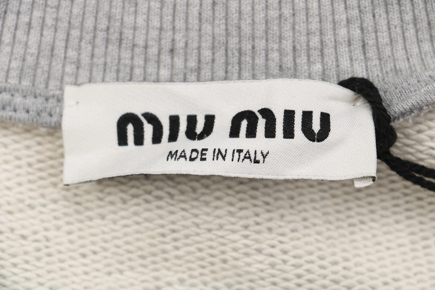 MM Logo-Embroidered Stand Collar Zip-Up Jacket Brand label