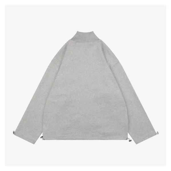 MM Logo-Embroidered Stand Collar Zip-Up Jacket Back view
