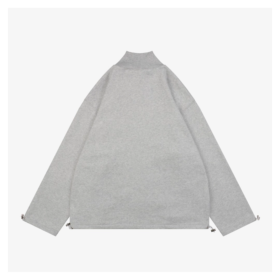 MM Logo-Embroidered Stand Collar Zip-Up Jacket Back view